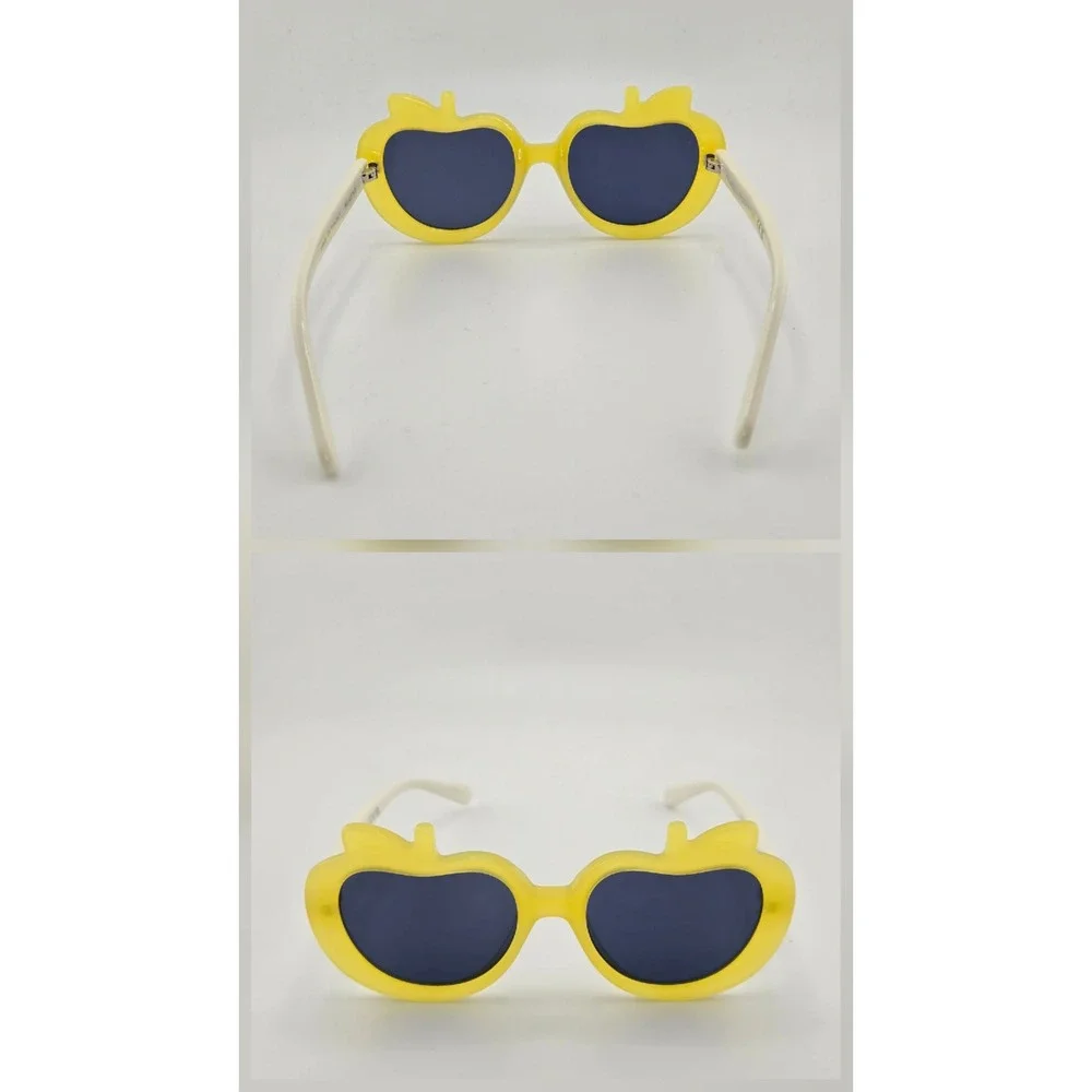 Stella McCartney Kids Apple Sunglasses Yellow White SC4062IK 4739V Bio Acetate